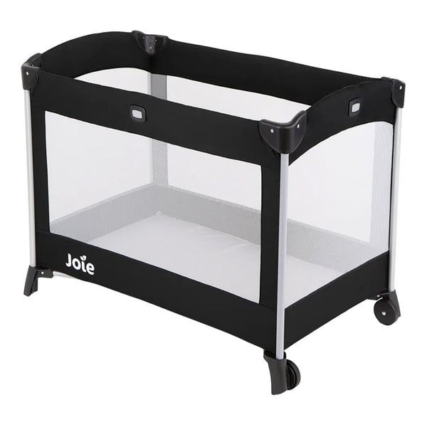 Joie Kubbie Compact Travel Cot - Coal - Dezine Kids