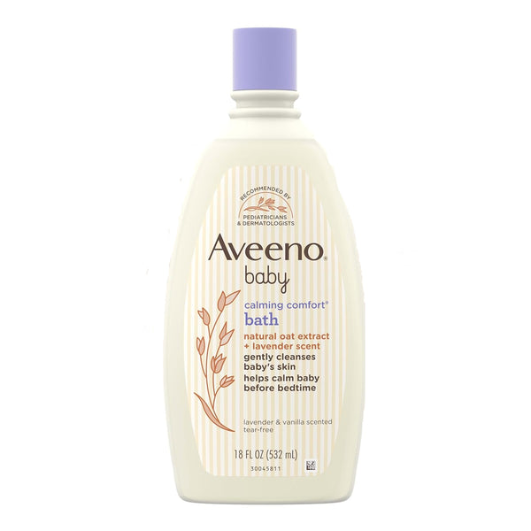 Aveeno Baby Calming Comfort Bath With Relaxing Lavender & Vanilla Scents - 532ml