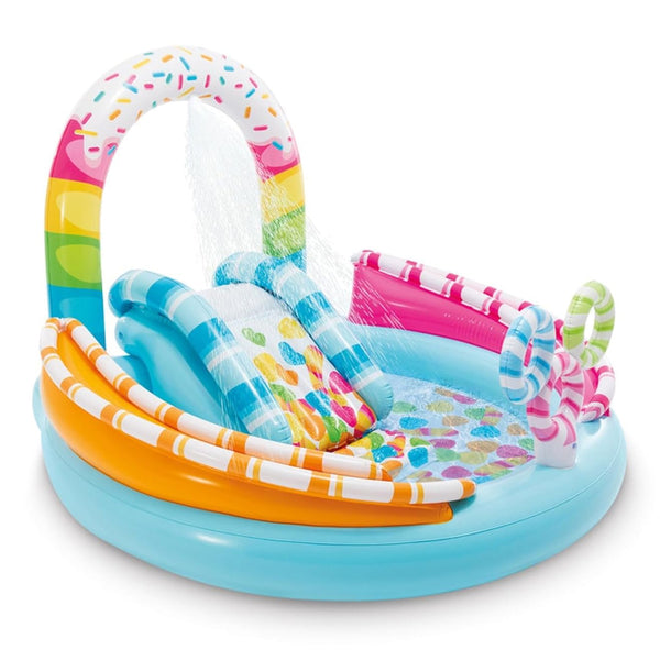 Intex Candy Fun Inflatable Play Center with Slide - Dezine Kids