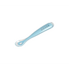 Beaba 1st Stage Silicone Spoon with Ultra Soft Tip, Gum Friendly, Ergonomic Handles - Windy Blue