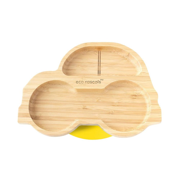 Eco rascals Bamboo Car Suction Plate - Yellow