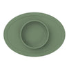 EzPz Tiny Bowl 100% Food Grade Silicone Suction Bowl Non Slip & Microwave Safe - Olive