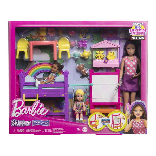 Barbie Skipper Babysitters Inc. Ultimate Daycare Playset With 3 Dolls, Furniture & 15+ Accessories