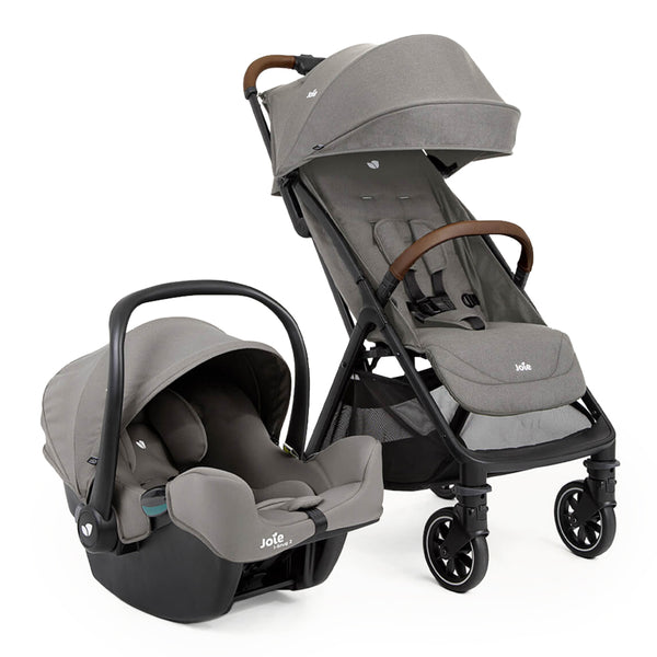 Joie Travel System Stroller Pact Pro with Infant Carrier i-Snug Birth+ to 22 kg - Pebble - Dezine Kids