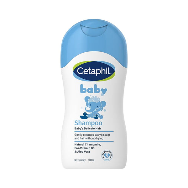 Cetaphil Baby Tear Free Shampoo with Natural Chamomile & Aloe Vera - 200 ml - Dezine Kids