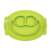 EzPz Mini Feeding Set for Toddlers (Mat, Spoon & Fork) - Lime