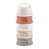 Beaba Stacked Formula Container, Airtight Multifunctional Storage Container, 4 Interchangeable Compartments, Microwave Safe - Terracotta