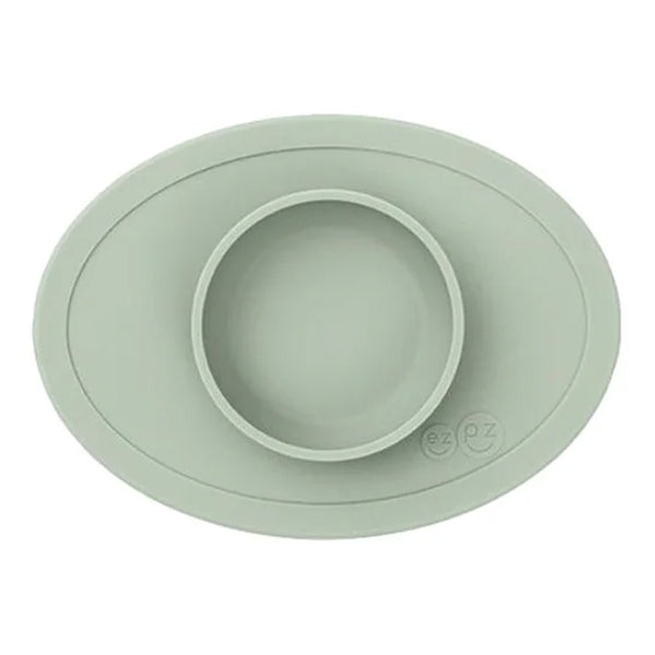 EzPz Tiny Bowl 100% Food Grade Silicone Suction Bowl Non Slip & Microwave Safe - Sage