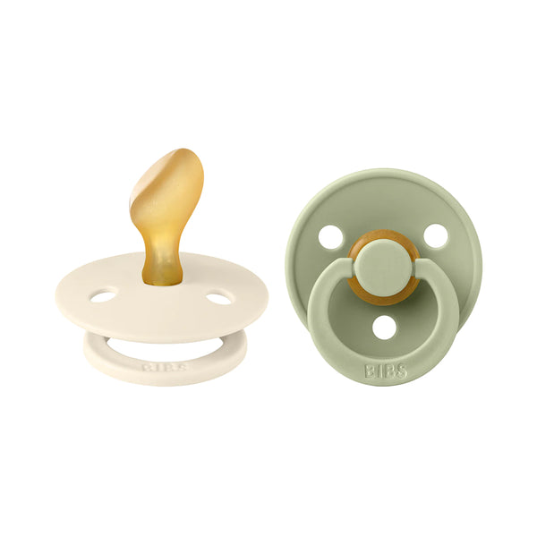 Bibs Colour Pacifiers 2 Pack - Ivory/Sage