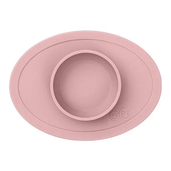 EzPz Tiny Bowl 100% Food Grade Silicone Suction Bowl Non Slip & Microwave Safe - Blush