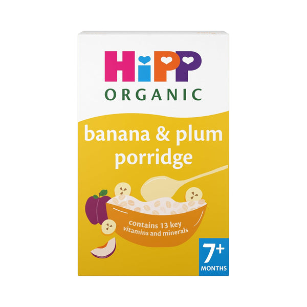 HiPP Organic Banana & Plum Porridge - Baby Cereal 200g