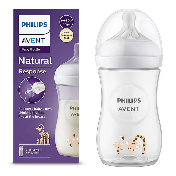 Philips Avent Natural Response Bottle, 260 ml - Giraffe