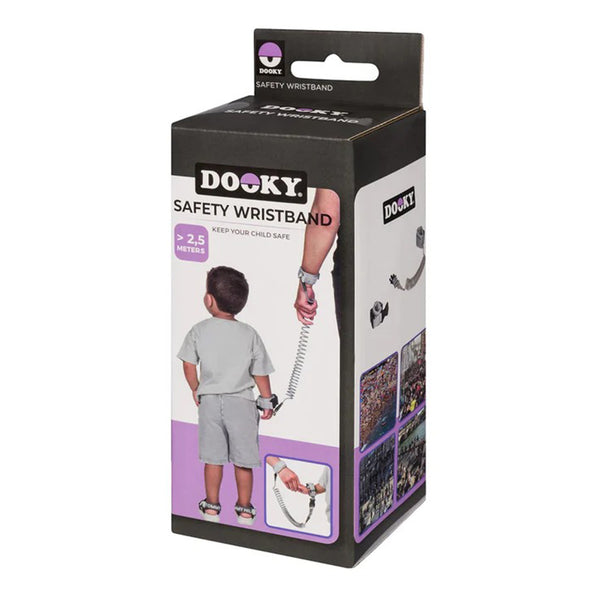 Dooky Anti Lost Safety Wristband with Range of 2.5m for 6 to 36M - White