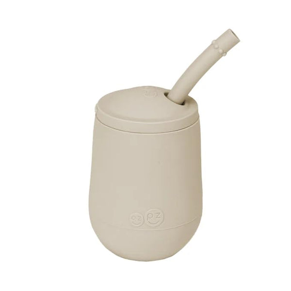 EzPz Mini Cup + Straw Training System for Toddlers - Oat
