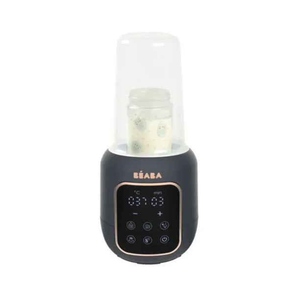 Beaba Multi Milk 5 in 1 Baby Bottle Warmer, Fast Steam Mode, Defrost & Baby Food Warmer with LED Display, Touch Screen & Adjustable Timer - Night Blue