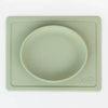 EzPz Tiny Plate 100% Food Grade Silicone Suction Plate - Sage