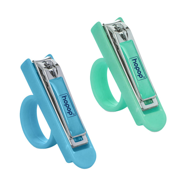 Safe baby nail cutter with curved blades