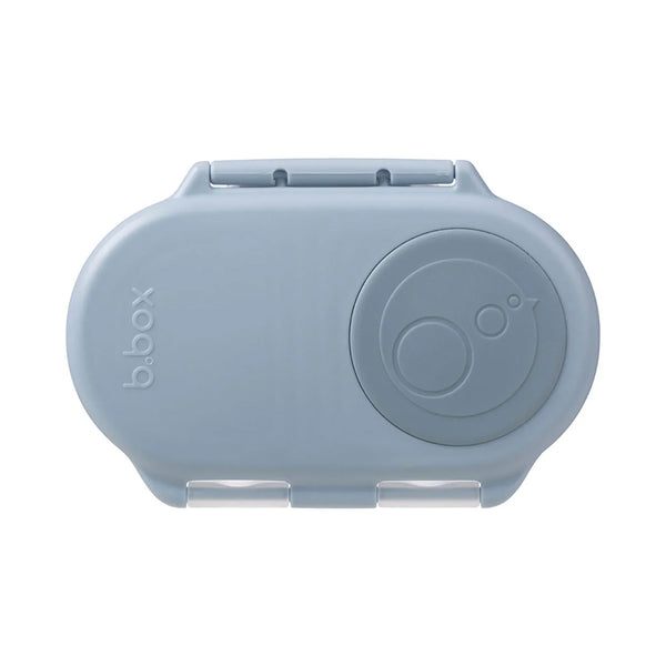 B.Box Leak Proof 2 sections Snackbox for Toddlers, Easy to Carry & BPA Free - Blue