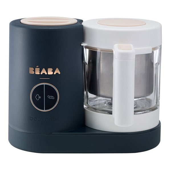 Beaba Babycook Neo 6 In 1 Baby Food Processor, Portable Baby Food Cooker, Puree Maker and Warmer - Night Blue