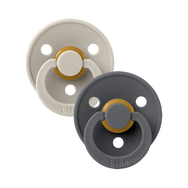 Bibs Colour Pacifiers 2 Pack - Sand/Iron