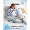 Momcozy U Shaped Pregnancy Pillow with Cooling Cover - Grey