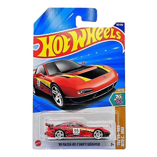 Hot Wheels 95 Mazda RX 7 Drift with racing decals - Dezine Kids