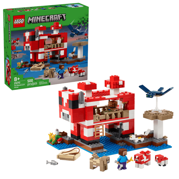 Lego Minecraft The Mooshroom House Island Gamer Kit Toy for Kids - Dezine Kids
