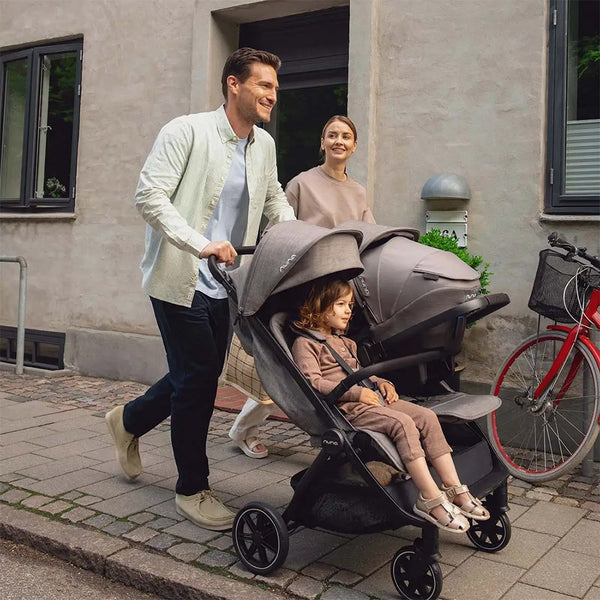 Nuna TRVL Dubl Twin Baby Stroller - Granite
