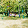 Plum Metal Jupiter Double Swing And Glider Set