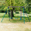Plum Metal Jupiter Double Swing And Glider Set