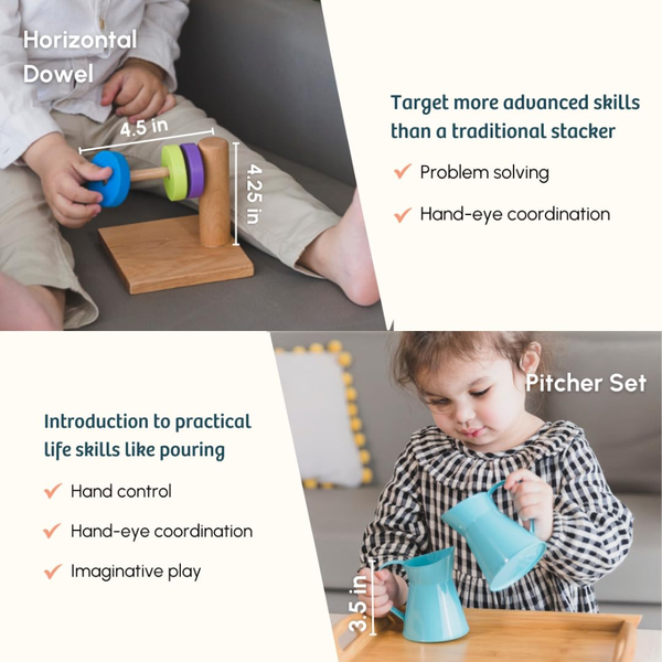 Curious Cub Montessori Wooden Play & Learning Activity Kit - Level 9 (19+M) - Dezine Kids