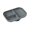 Beaba Divided Silicone Plate - Mineral Grey