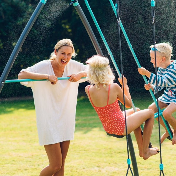 Plum Premium Metal Single Swing And Glider With Mist