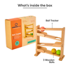 Curious Cub Wooden Ball Tracker Montessori Inspired Educational Ramp Toy - Dezine Kids