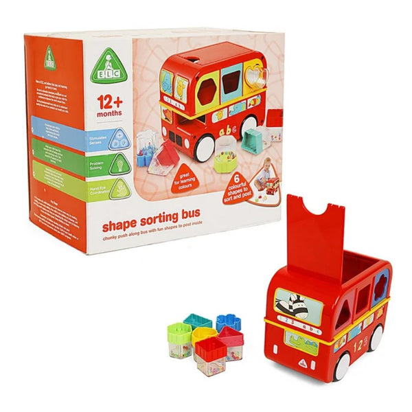 Elc Shape Sorting Bus Multicolour - Dezine Kids