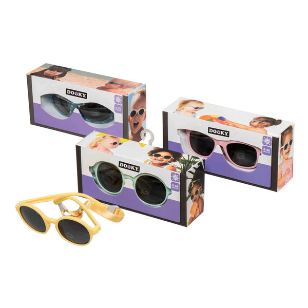Dooky Original Fiji Round Sunglasses with UV A & UV B Protection - Cappuccino
