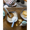 Beaba 1st Stage Silicone Spoon with Ultra Soft Tip, Gum Friendly, Ergonomic Handles, Set of 2 - Green/Grey - Dezine Kids