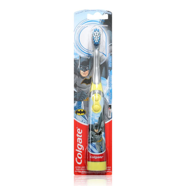 Colgate Kids Extra Soft Bristles Powered Toothbrush with Tongue Cleaner - Batman