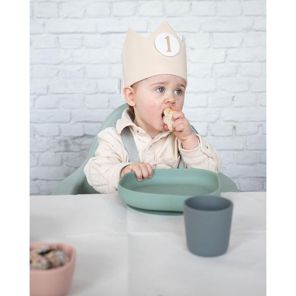 Beaba Silicone Suction Plate - Sage Green