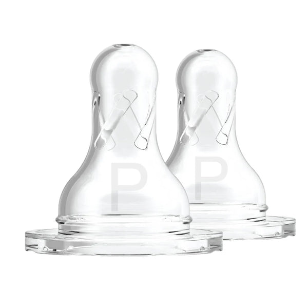 Preemie Flow Silicone Narrow Nipple - 2 Pack