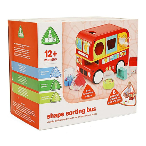Elc Shape Sorting Bus Multicolour - Dezine Kids