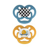 Dr.Browns Blue Chemistry Advantage Pacifiers Stage 2, Pack of 2 - Skateboard Snail - Dezine Kids