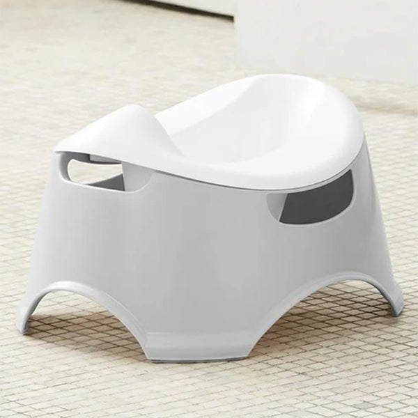 Skip Hop Easy Comfort Potty Chair With Side Handles, 18 to 36M - White & Grey