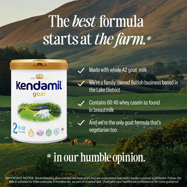 Kendamil Goat Follow On Milk Formula Stage 2, 6-12 Months 800g