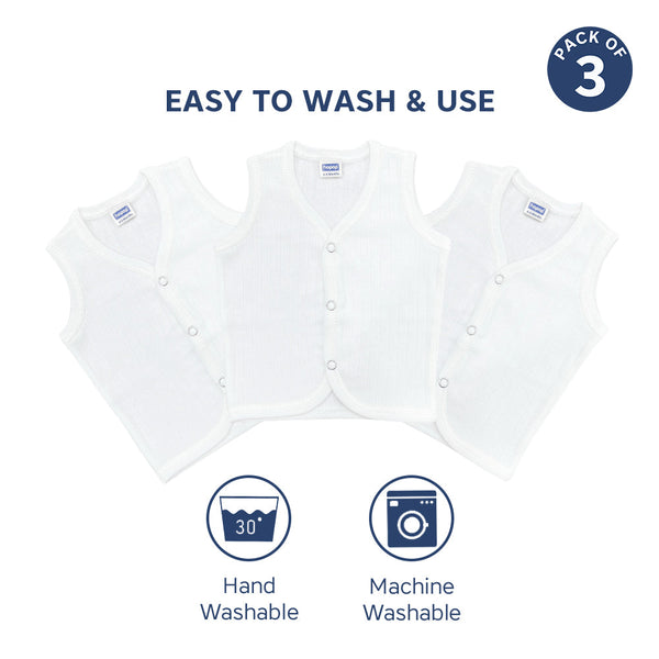 Hopop Soft & Warm Baby Front Open Thermal Sleeveless Vest