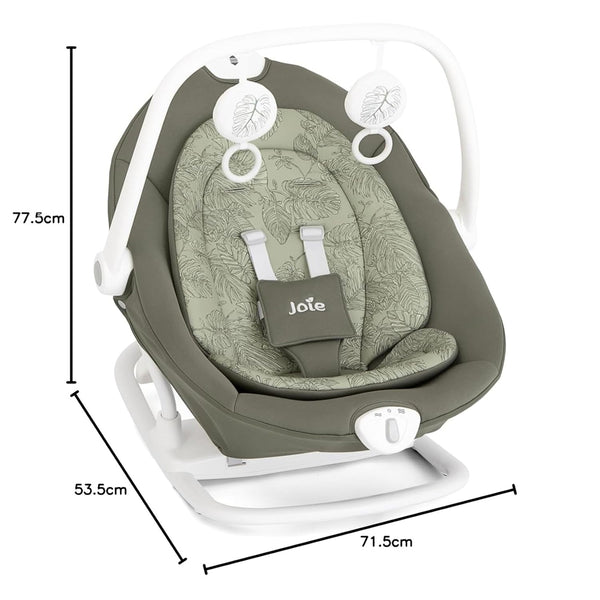 Joie Sansa 2 in 1 Multi Motion Soother & Portable Rocker - Palms - Dezine Kids