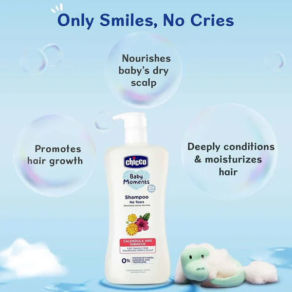 Chicco Baby Moments Shampoo for Tear Free Bath Times - 500ml
