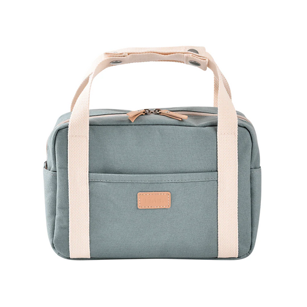 Beaba Mini Paris Baby Diaper Bag with 5L Capacity, Multi Pocket Organizer with Stroller Clips - Sage Green