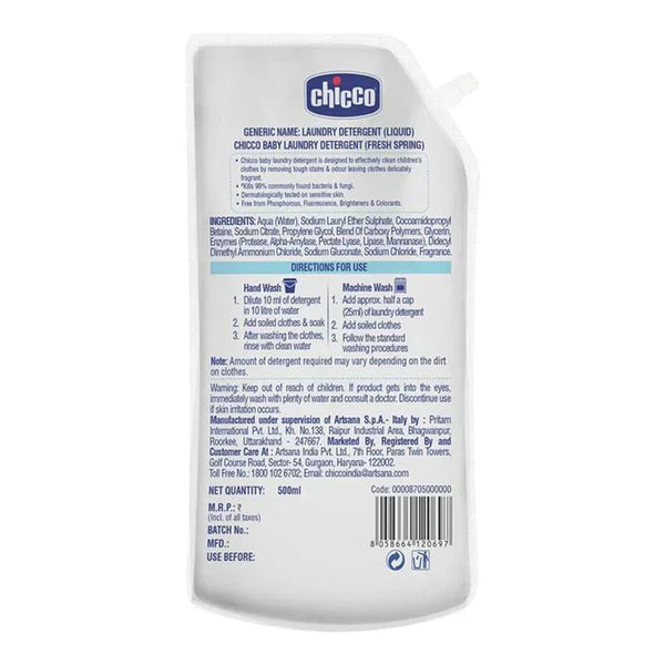 Chicco Baby Laundry Detergent Fresh Spring - 500ml