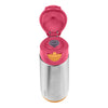 B.Box Insulated Sport Spout Drink Water Bottle 500 ml - Strawberry Shake Pink Orange
